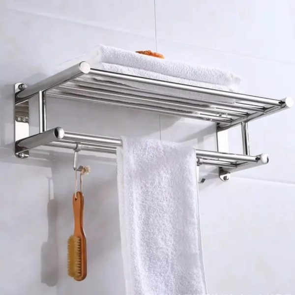 No drilling bathroom storage rack