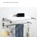 Aluminum shower rack wall mount
