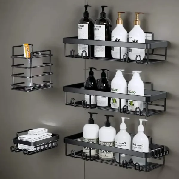 5pcs Shower Caddy Shelf Set