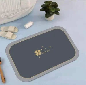 Quick dry bathroom floor mat