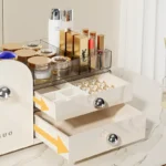 Portable makeup organizer case
