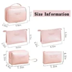 5pcs makeup pouch set