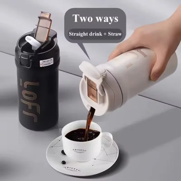 Thermos Cup with straw