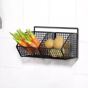 wall mounted kitchen basket,