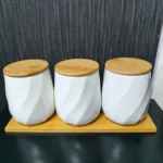 Bamboo lid canisters