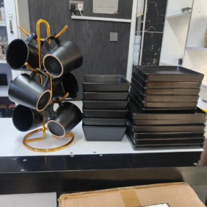 European black dinner set