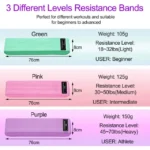 Resistance Bands for Legs and Butt 3 Non-slip workout bands
