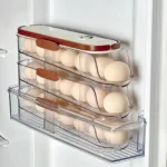 Automatic sliding egg tray