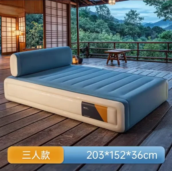 Air bed with headrest