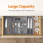 Adjustable utensil tray