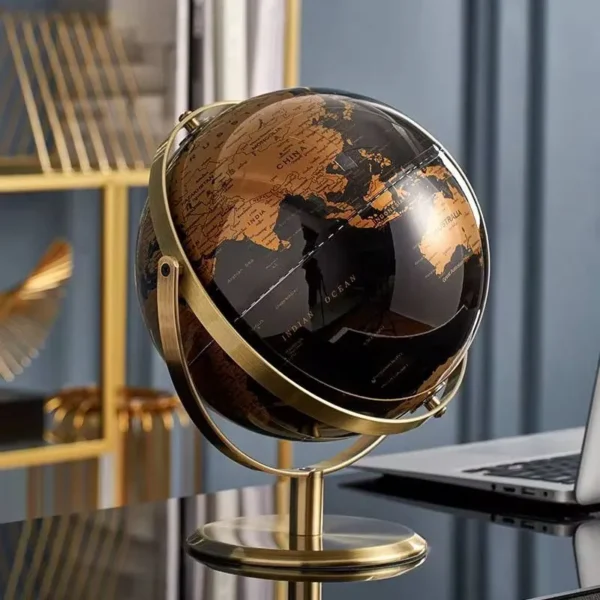 Rotating Retro World Globe