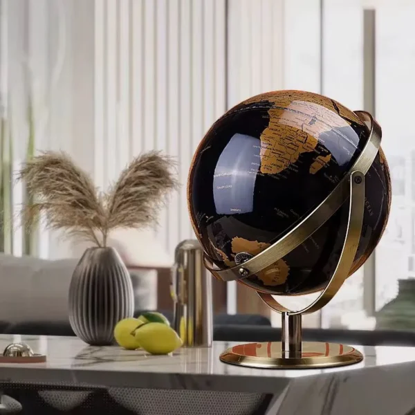 Rotating world globe