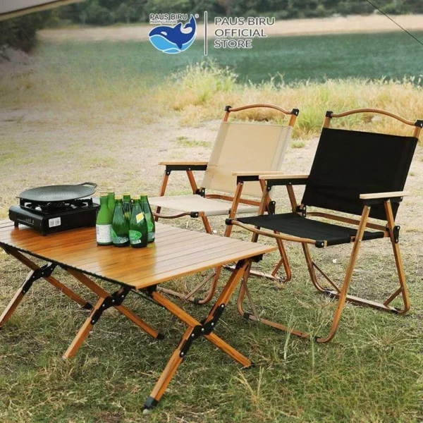 Folding table with storage