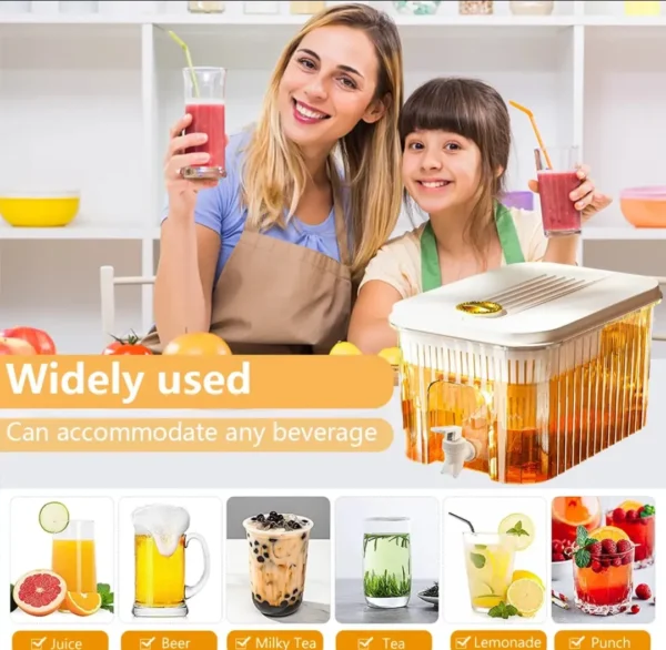 Juice jug fridge dispenser
