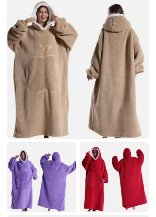 Winter Wearable Blanket Hoodie