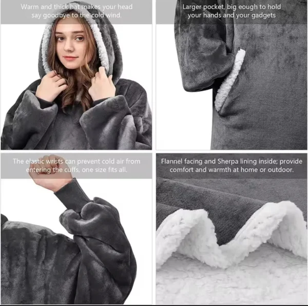 oversized hoodie blanket