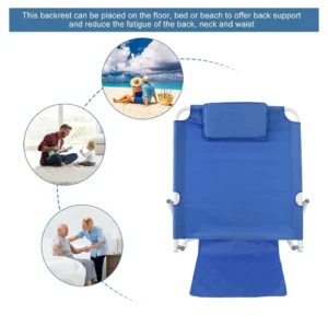 adjustable padded backrest for bed