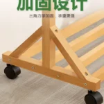 Wooden garment hanger stand