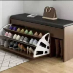Modern entryway shoe rack
