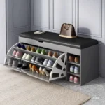 White shoe bench for hallway