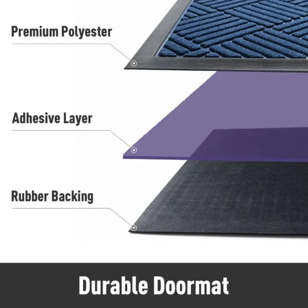 rubber backed entryway mat