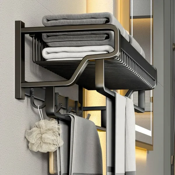 bathroom towel rack