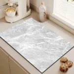 marble kitchen drain mat