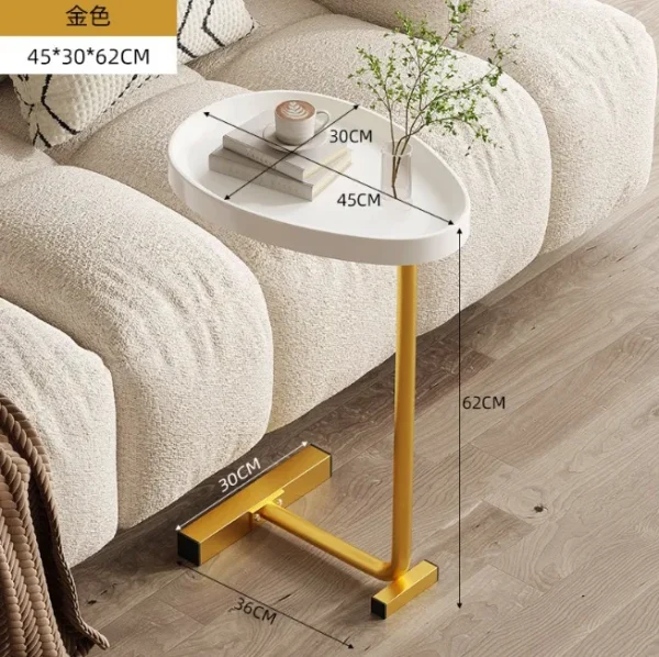 C-shaped side table