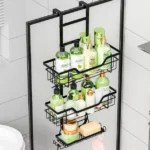 wall-mounted basket rack