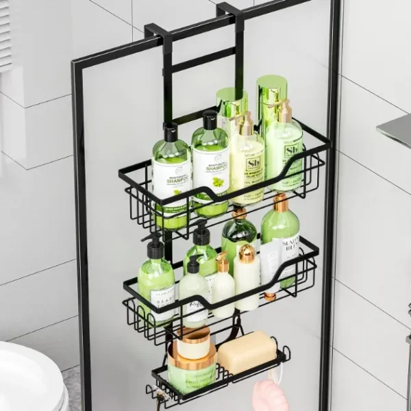 wall-mounted basket rack
