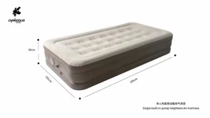 airbed with built-in pump