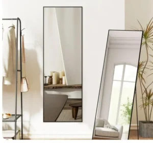 Wall-mounted full-length mirror