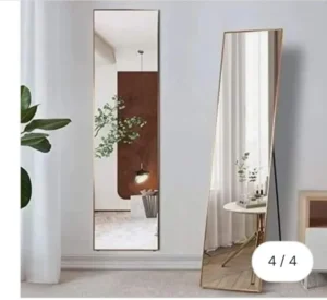 Bedroom mirror with frame