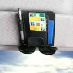 Car Sun Visor Organizer 3 PU leather car organizer