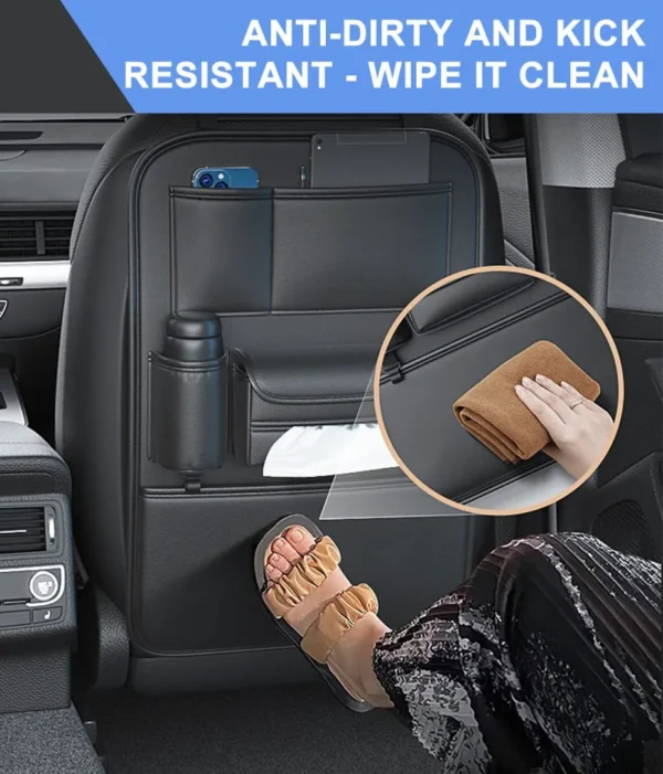 Leather car storage bag