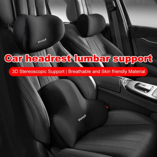 Car headrest and lumbar support