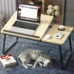 Adjustable bed desk