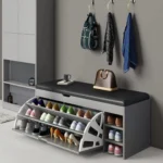 3 layer shoe rack with bench