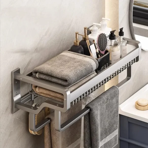 Aluminium shower towel rack