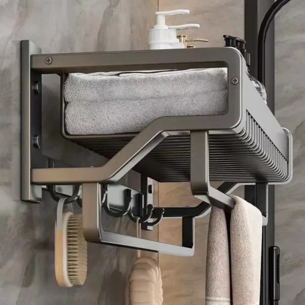 Anti-rust bathroom towel rack