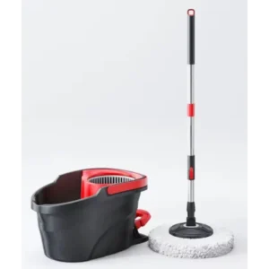 Black Spin Mop Bucket with Foot Pedal