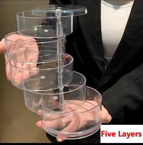 Clear acrylic jewelry display