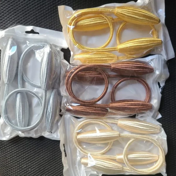 Arbitrary shape curtain tiebacks