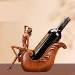Creative Lady Sculpture Wine Bottle Holder
