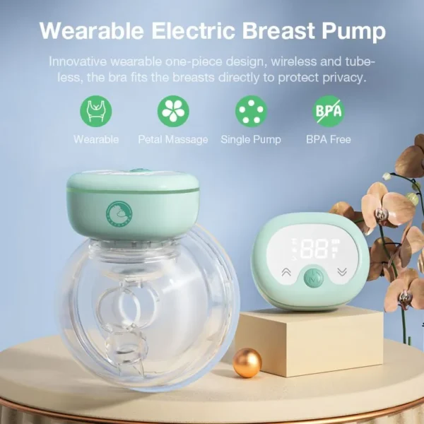 Wearable breast pump