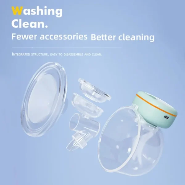 Hands-free wireless breast pump