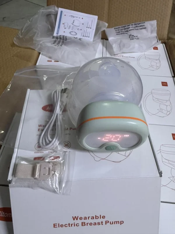 Silent wearable breast pump