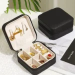 Faux leather jewelry organizer
