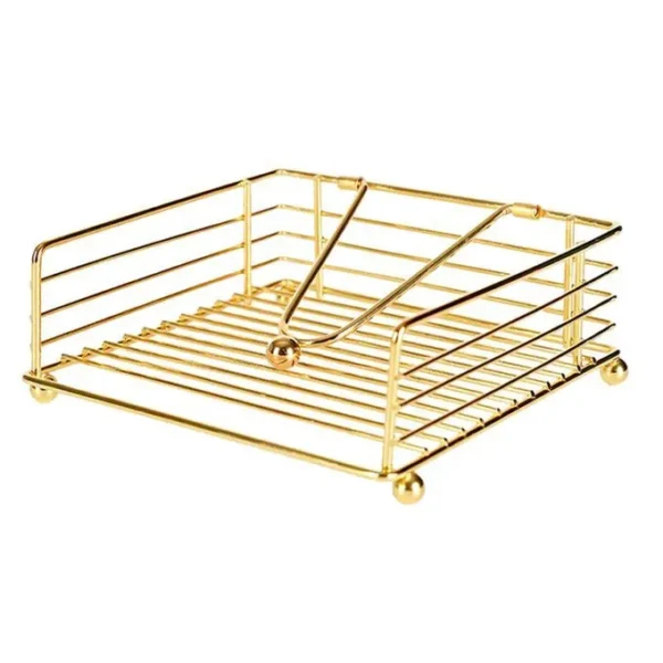 Metallic serviette holder