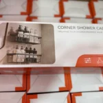 No-drill bathroom organizer